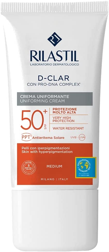 Rilastil Sun System D-Clar SPF 50+ Crema Colorata Viso Medium 40 mL