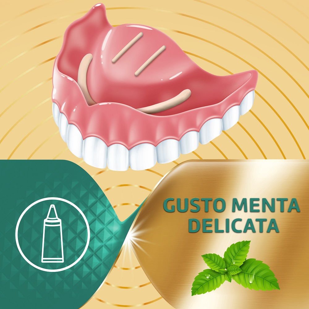Polident Super Tenuta+Sigillante Sigillante per Protesi dentale Gusto Menta 70g