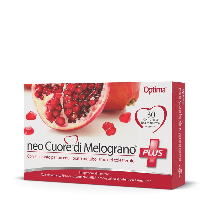 Optima Neo Cuore Di Melograno Plus Integratore Colesterolo 30 Compresse