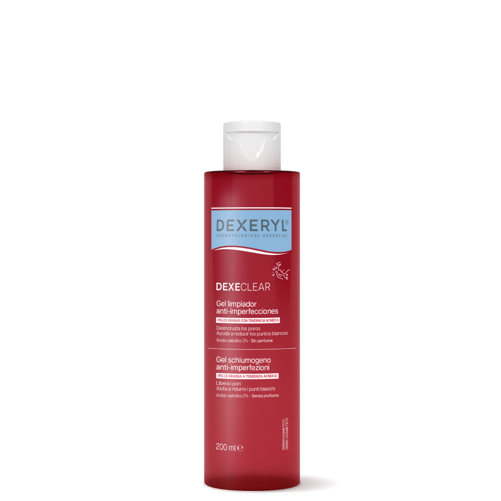 Dexeryl Dexeclear - Gel Schiumogeno Anti-Imperfezioni Per Pelle Grassa E A Tendenza Acneica 200 ml