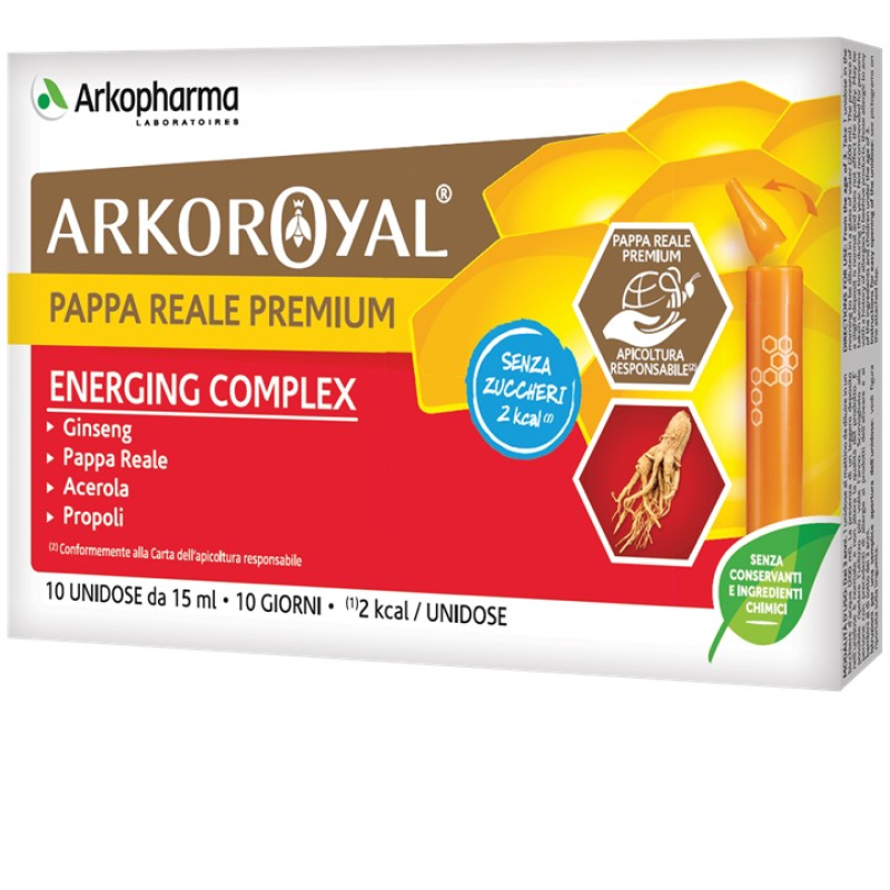 Arkoroyal Pappa Reale Energing Complex 10Flaconcini