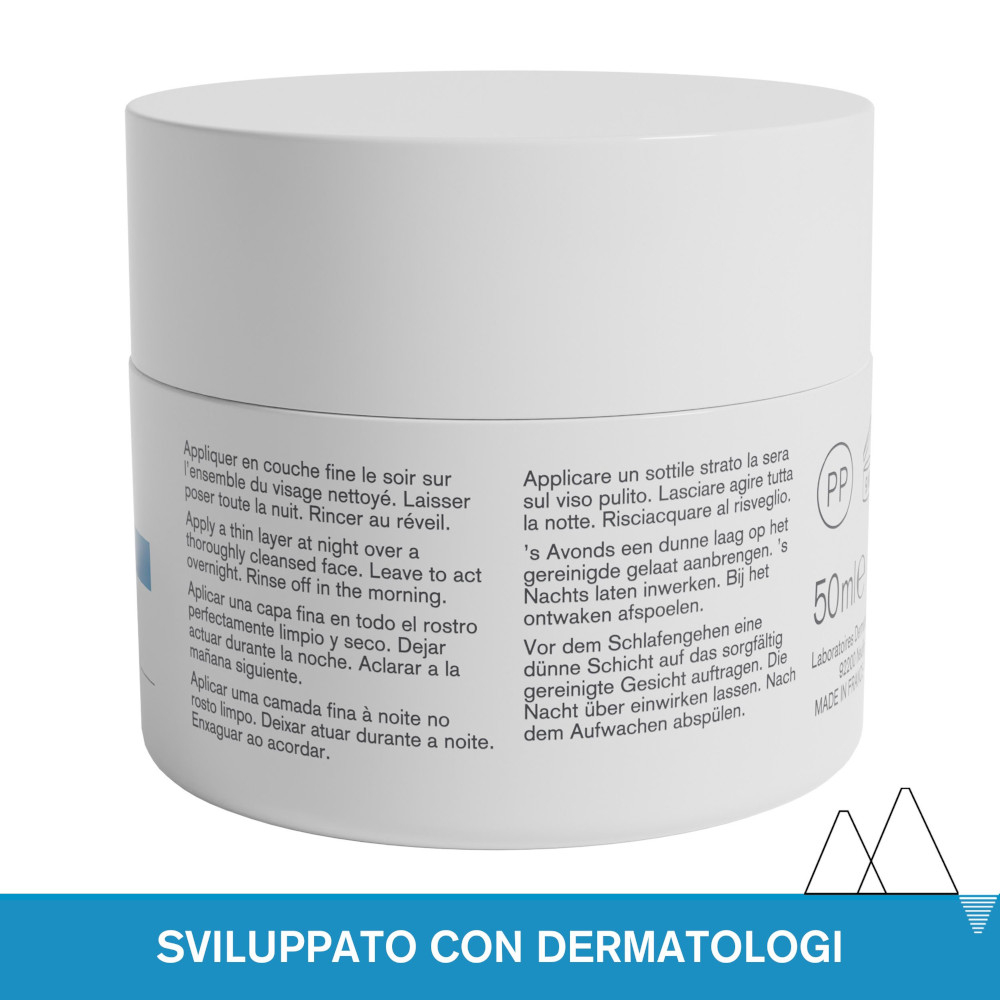 URIAGE EAU THERMALE Maschera notte idratante in gel setoso con ACIDO IALURONICO per una pelle rimpolpata - 50ml