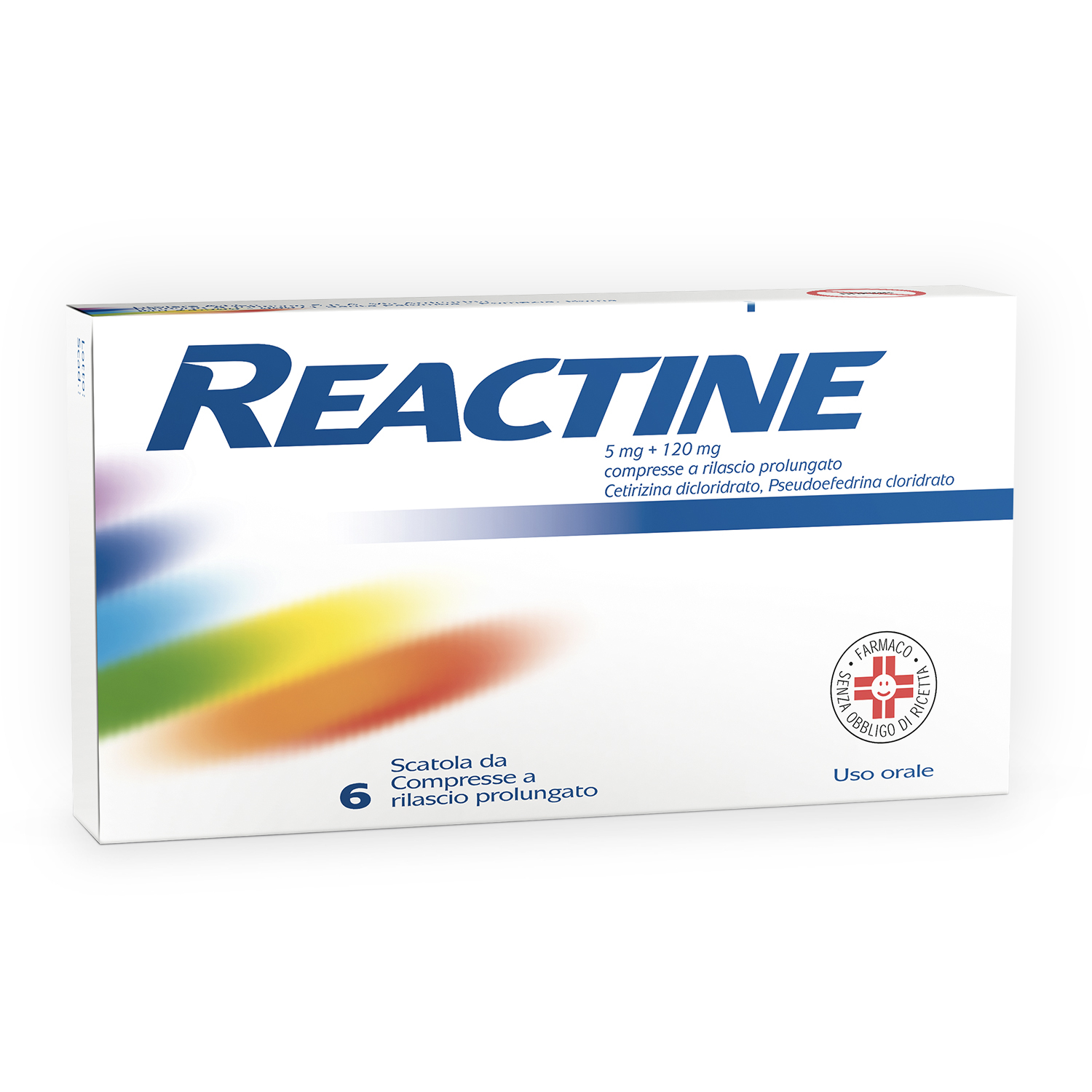 Reactine Allergia 6 Compresse Antistaminico Rinite Allergica e Rinorrea
