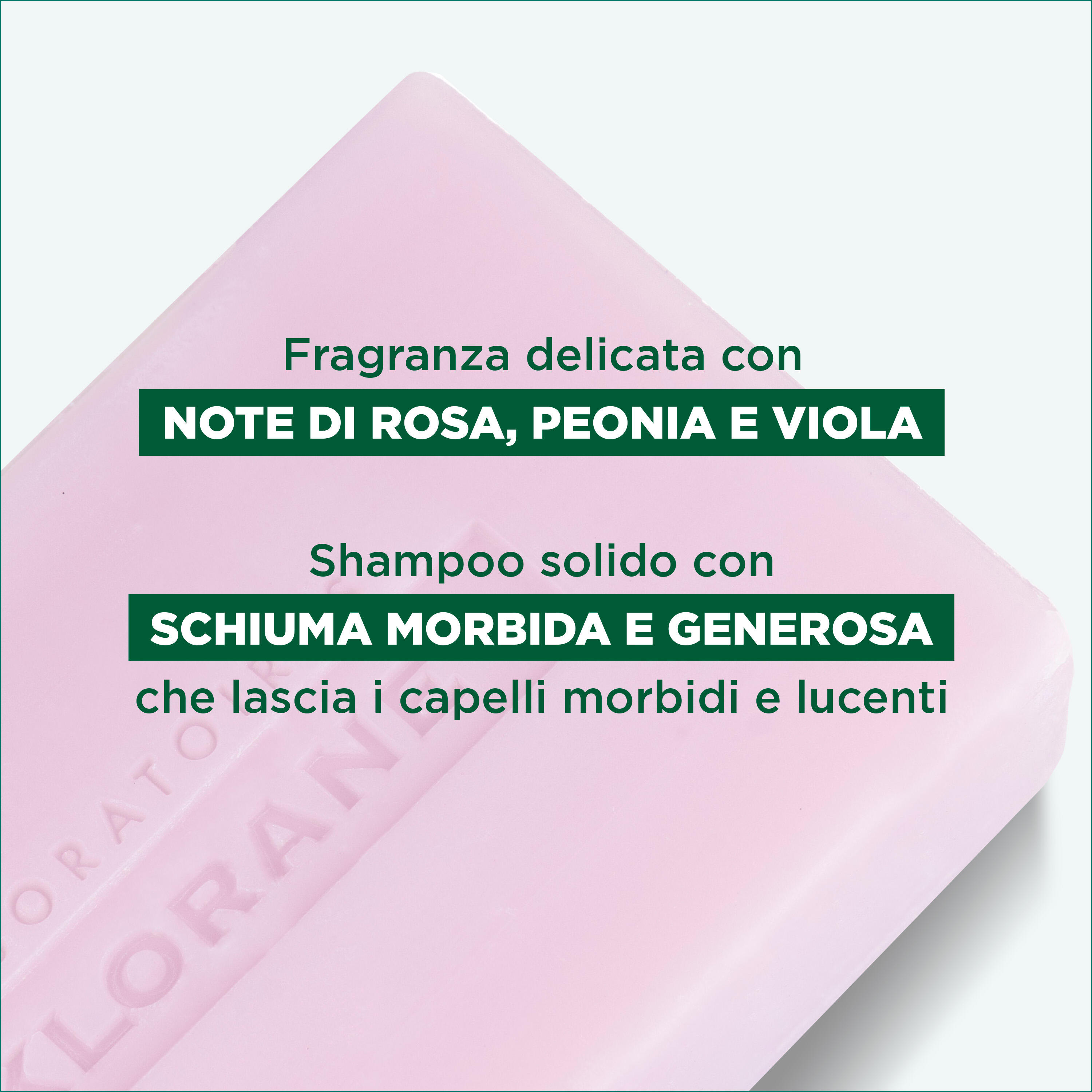 Klorane - Shampoo Solido Lenitivo Alla Peonia Bio Per Capelli E Cuoio Capelluto Sensibili 80 g
