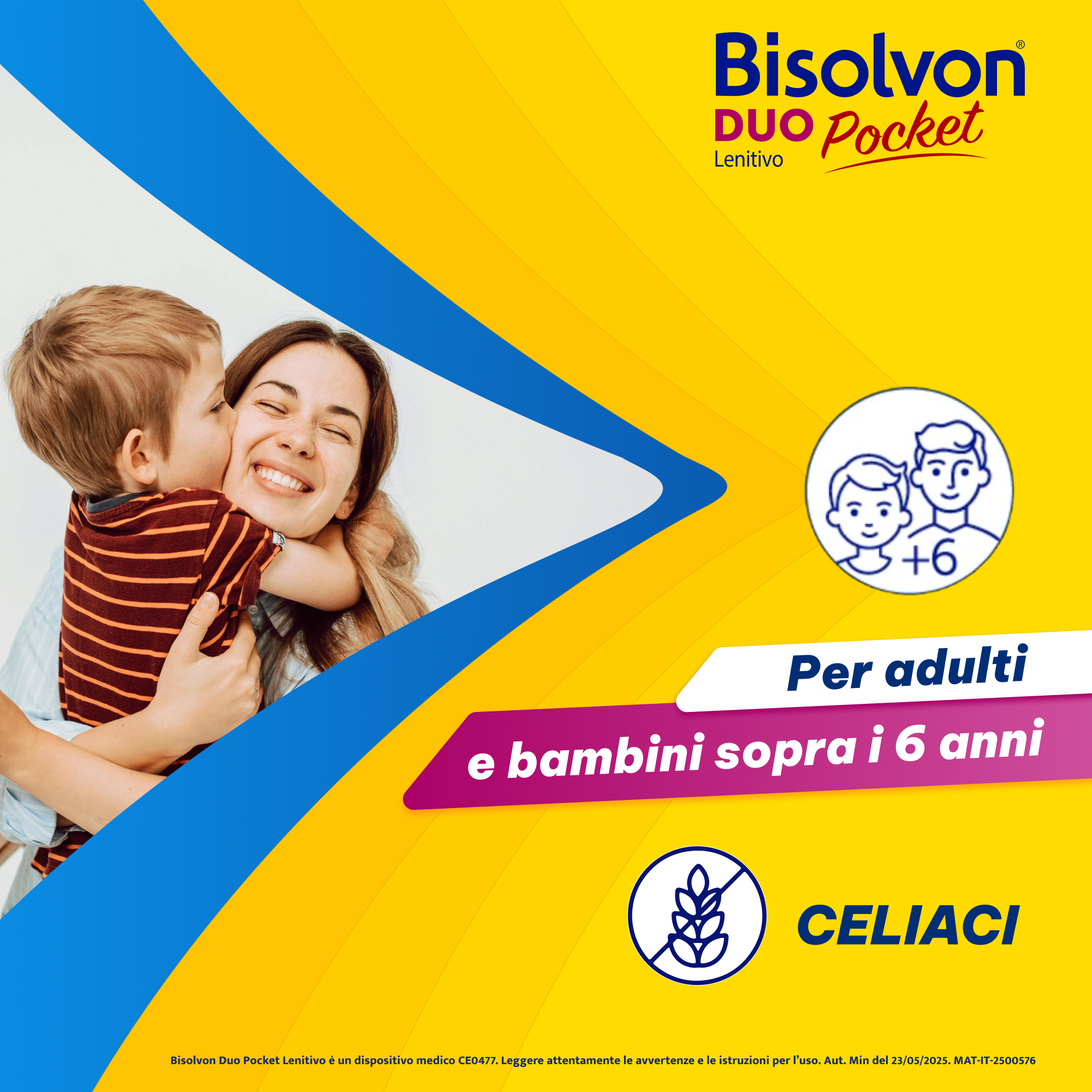 Bisolvon Duo Pocket Lenitivo Sciroppo in Bustina Contro Tosse e Gola Irritata, per Adulti e Bambini (12 Bustine Monodose)