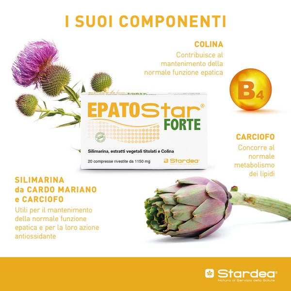 Epatostar Forte Integratore Funzione Epatica 20 Compresse