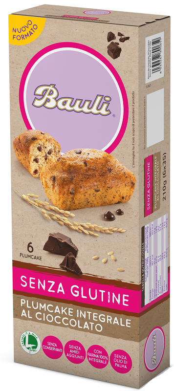 BAULI Plumcake Integrale al Cioccolato 6x35g