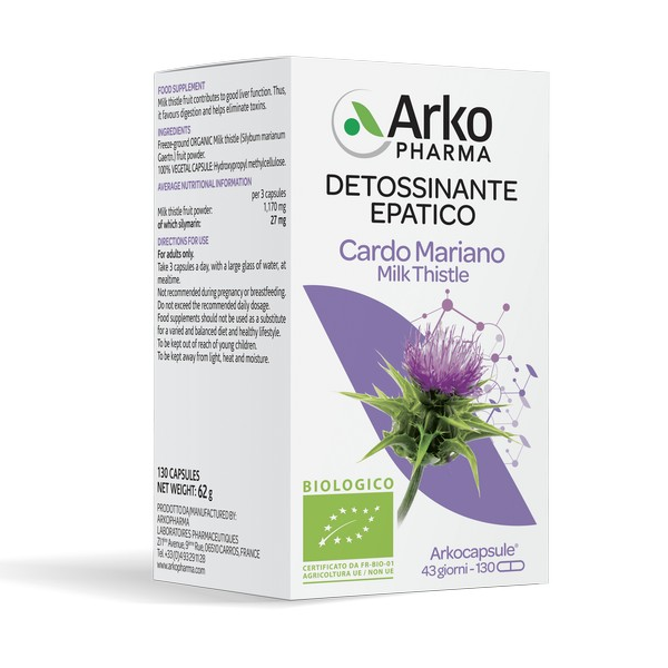 Arkocapsule Cardo Mariano BIO Integratore Alimentare 130 capsule