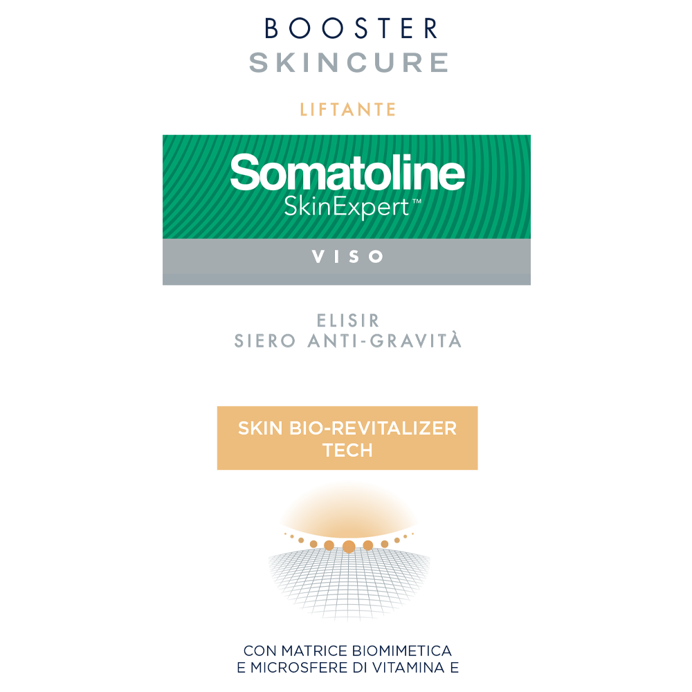 Somatoline SkinExpert, Skincure Shot Anti-Gravtà, Siero Viso   Anti-età,  Vitamina E   30ml