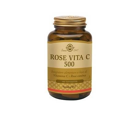Solgar Rose Vita C 500 Integratore Vitamina C 100 Tavolette