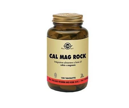 Solgar Cal Mag Rock Integratore Calcio e Magnesio 100 Tavolette