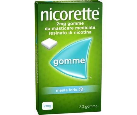 Nicorette Gomme 2 mg Nicotina Menta 30 Gomme Masticabili