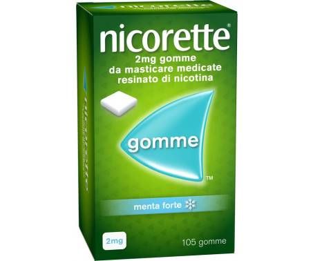 Nicorette Gomme 2 mg Nicotina Menta 105 Gomme Masticabili