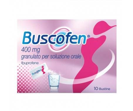 Buscofen Granulato Per Soluzione Orale 400mg Ibuprofene Analgesico 10 Bustine