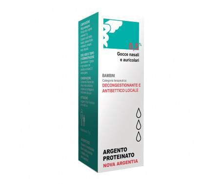 Nova Argentia Argento Proteinato 0,5% Gocce Nasali e Auricolari 10 ml