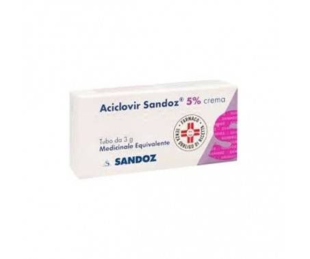 Aciclovir Sandoz 5% Crema Antivirale 3 g