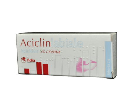 Aciclinlabiale Crema 5% Aciclovir Herpes Tubo 2 g