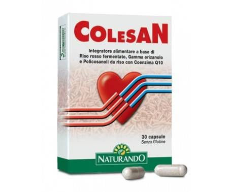 Colesan integratore alimentare utile per il controllo del colesterolo 30 capsule