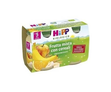 Hipp Biologico Omogeneizzato Di Frutta Mista Con Cereali 2 x 125 g
