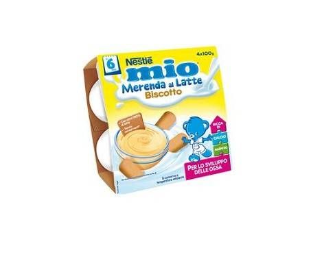 Nestlé Merendina Lattea Con Biscotti 4X100 g