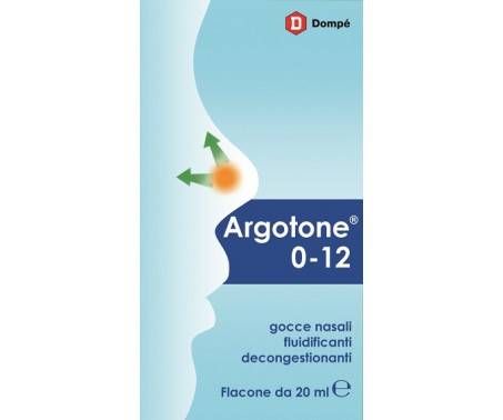 Argotone 0-12 - Gocce nasali fluidificanti decongestionanti - 20 ml