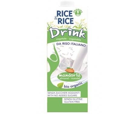 Rice&Rice Drink Bevanda Di Riso Alla Mandorla Biologica Senza Glutine 1 L