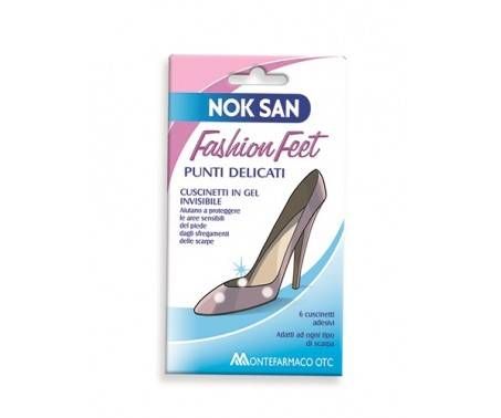 Nok San Fashion Feet Punti Delicati Cuscinetti In Gel Ivisibili Per Il Benessere dei Piedi 6 Pezzi