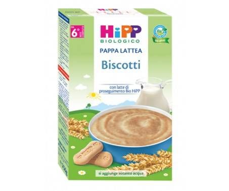 Hipp Bio Pappa Lattea Biologica ai Biscotti