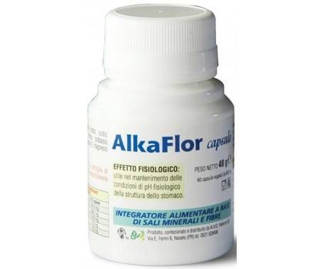 AlkaFlor - Integratore di sali minerali e fibre - 60 capsule