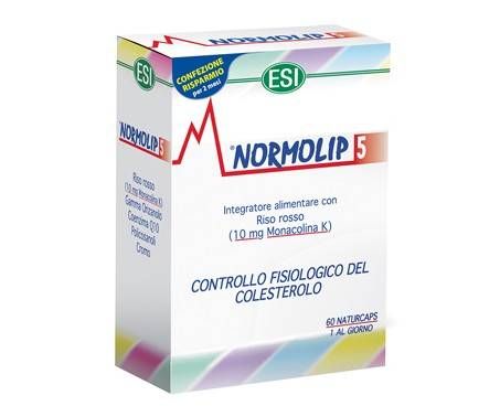 Normolip 5 Esi - Integratore per il colesterolo - 60 Capsule 