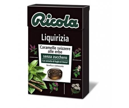 Ricola Liquirizia Caramelle Svizzere alle Erbe Senza Zucchero 50 g