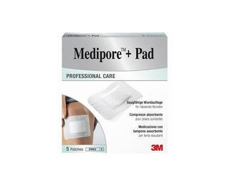 Medipore+Pad Medicazione Sterile 10x10 cm 5 Pezzi
