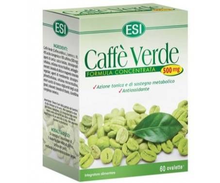 Caffè Verde Esi - Integratore antiossidante e per il controllo del peso -  60 ovalette - 500 mg