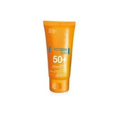 Bionike Acteen Sun Crema-Gel SPF 50+ Protezione Solare Pelle Acneica 50 ml