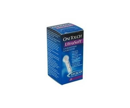 OneTouch Ultra Soft - Lancette pungidito per controllo glicemia - 25 pezzi