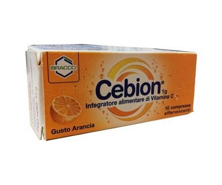 Cebion Effervescente Arancia - Integratore di Vitamina C - 10 Compresse