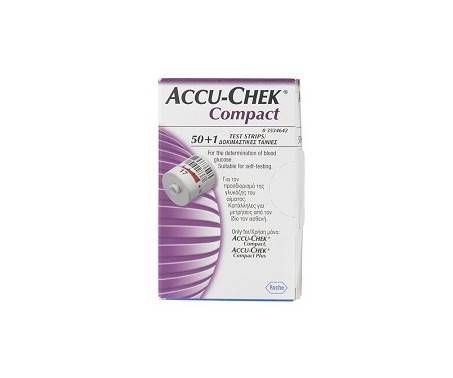 Accu-Chek Compact Strisce Reattive Glicemia 50+1 Pezzi