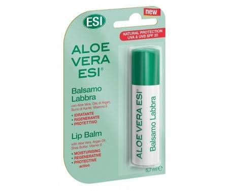 ESI Aloe Vera Protezione 20 Balsamo Idratante Labbra 1 Stick 5,7 ml
