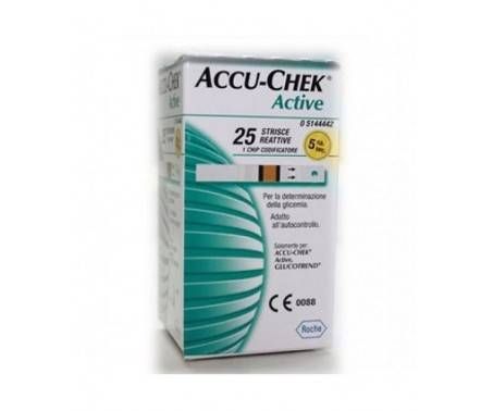 Accu-Chek Active Strisce Reattive Controllo Glicemia 25 Pz
