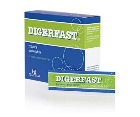 Digerfast Polvere Orosolubile Disturbi Gastrointestinali E Senso Pesantezza 24 Bustine 2 g