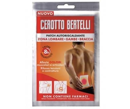 Cerotto Bertelli Patch Autoriscaldante zona lombare - gambe - braccia