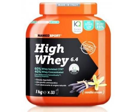 Named Sport High Whey 64 Vanilla Cream Proteine In Polvere 1 kg 