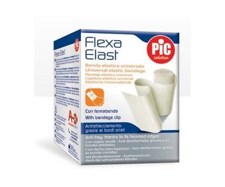 Pic Flexa Elast Benda Elastica Bianca 10 cm x 4 con Fermaglio