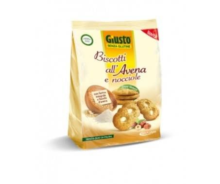 Giusto Biscotti All'Avena Con Nocciole Senza Glutine 250 g