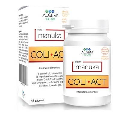 Algem Manuka Coli-Act Integratore Gastrointestinale 45 Capsule