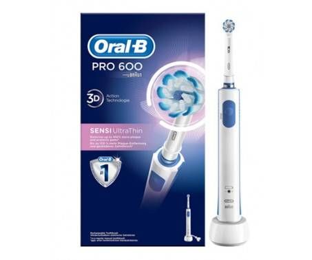 Oral-B Pro 600 Sensi Ultrathin Spazzolino Elettrico Ricaricabile