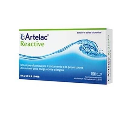 Artelac Reactive Soluzione Oftalmica Congiuntivite Allergica 20 Flaconcini Monodose