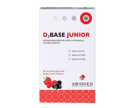 D3 Base Junior benessere intestinale gusto Frutti di Bosco 30 caramelle