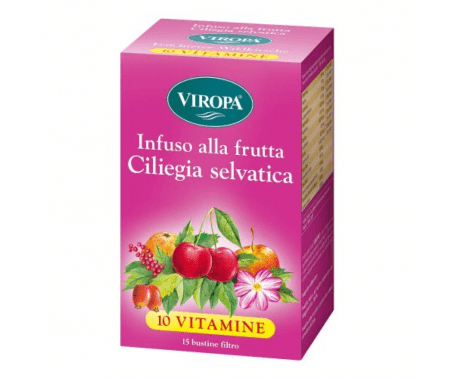 Viropa 10 Vitamine Infuso alla Frutta Gusto Ciliegia Selvatica