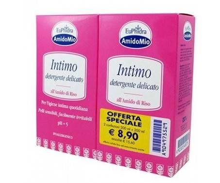 Euphidra AmidoMio Detergente Intimo Schiuma Delicata Offerta 200 ml + 200 ml